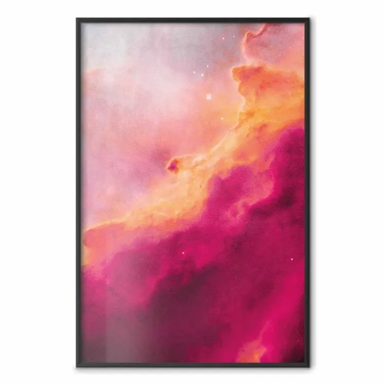 Pink Nebula - abstract sky landscape with colorful cloud background