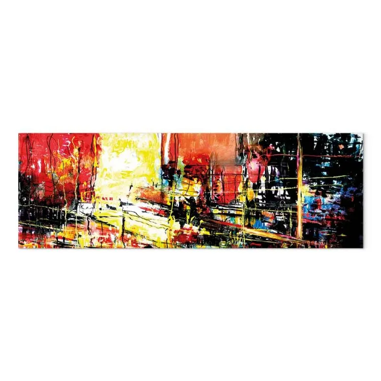 Multicoloured city architecture - artistic abstraction