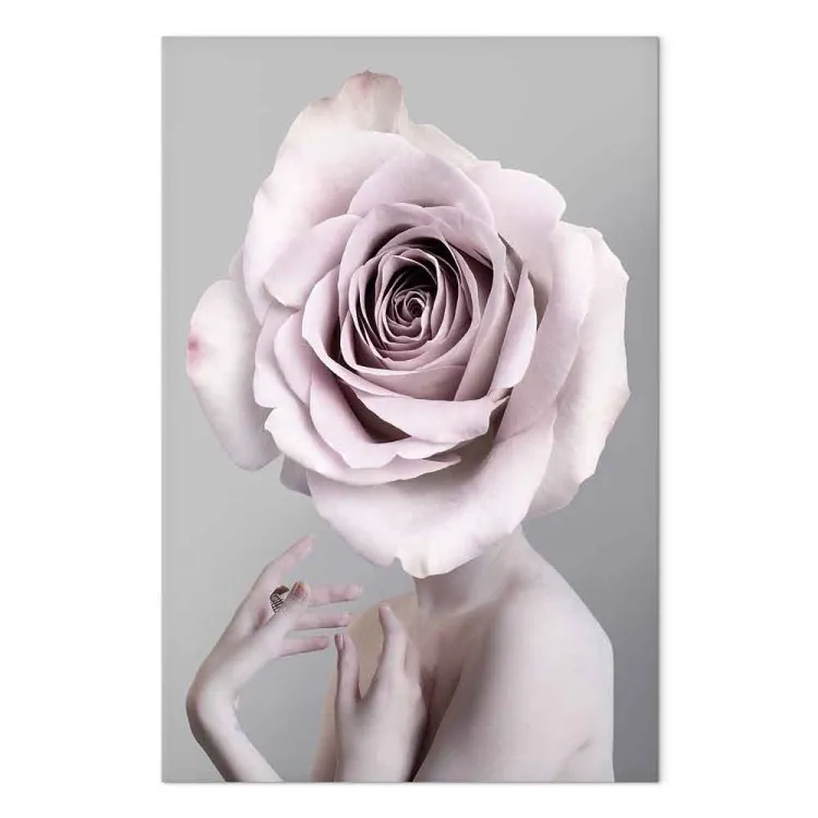 Rose Monologue (1-part) vertical - silhouette of a woman with a flower
