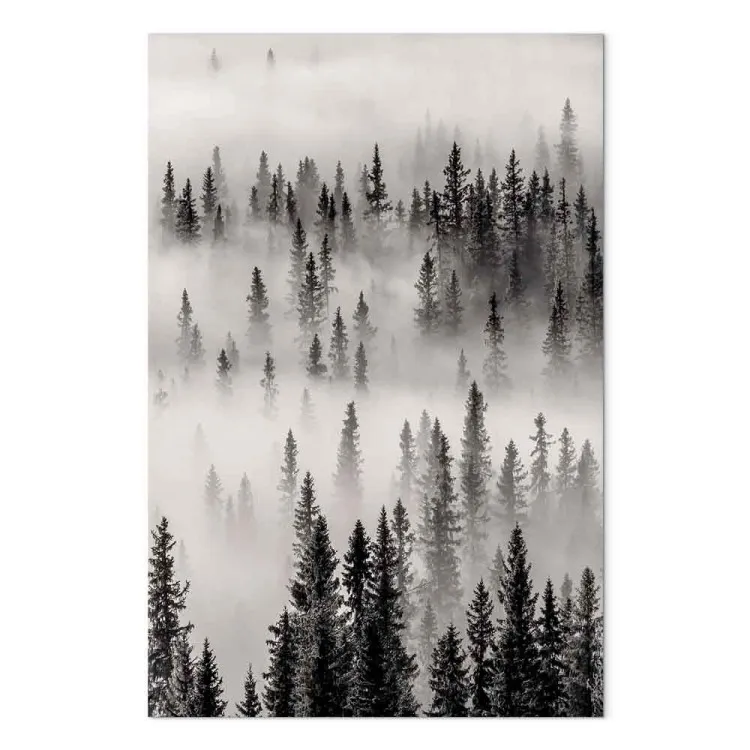 Nesting Ground (1-piece) Vertical - landscape of misty dark forest