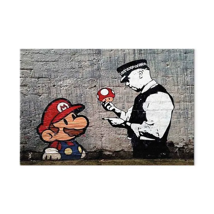 Mario and Cop by Banksy