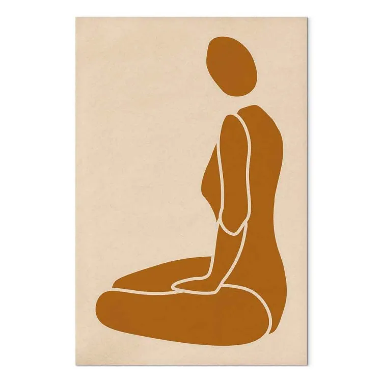 Woman figure - japandi style abstraction with a woman silhouette
