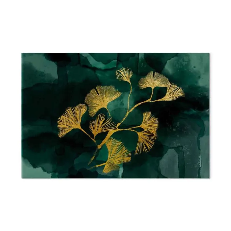 Golden Ginkgo (1-piece) Wide - landscape of plant in glamour style