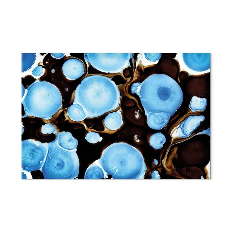 Bio shapes - abstraction in illuminated blue and dark bronze