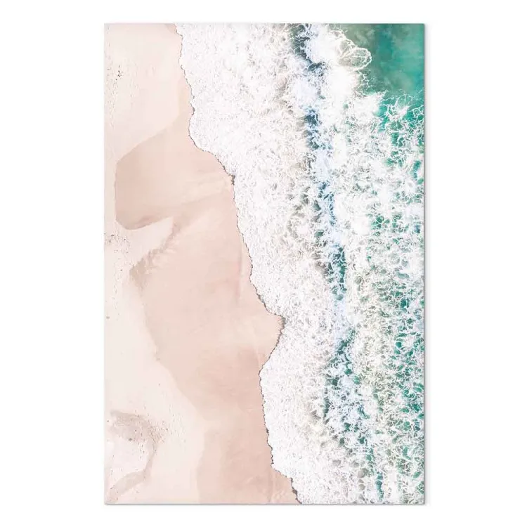 Turquoise Waves - Sea Coast from Aerial view with Waves