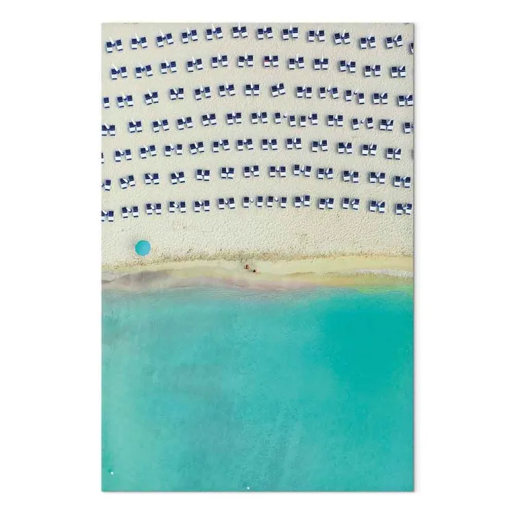 Italian beach - sea landscape seen from above with azure water