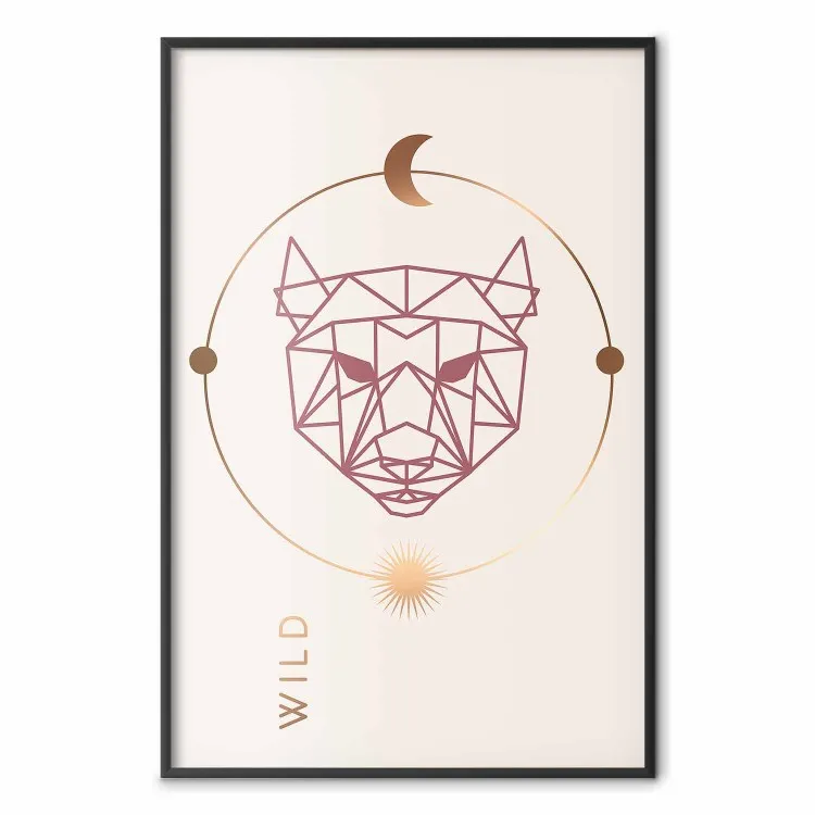 Wild Heart - animal and solar system arrangement in a geometric abstraction