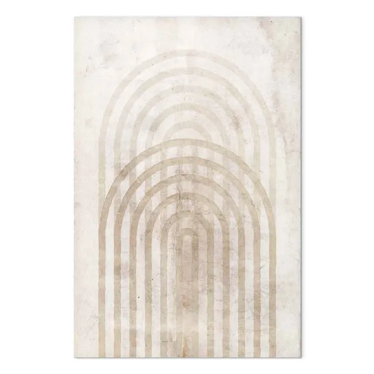 Brown circles - abstraction with geometric figures