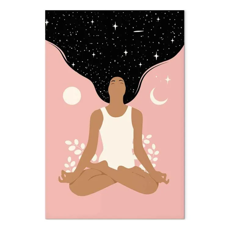 Morning Yoga (1-piece) Vertical - woman figure in a self-love spirit