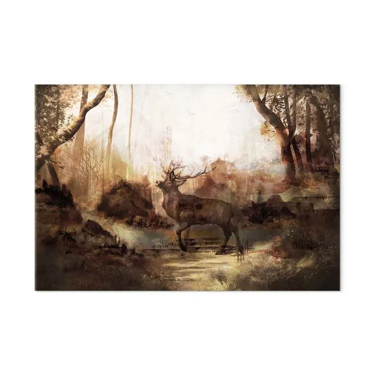 King of the Forest (1-piece) Wide - deer against a forest landscape