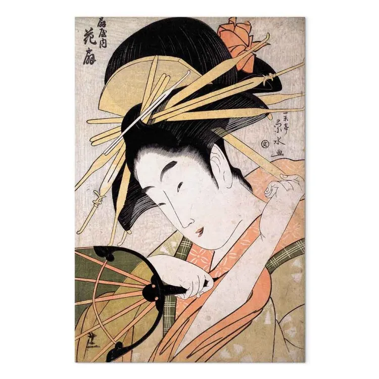 Ōgiya no uchi Hanaōgi (1-piece) Vertical - portrait of an Asian woman