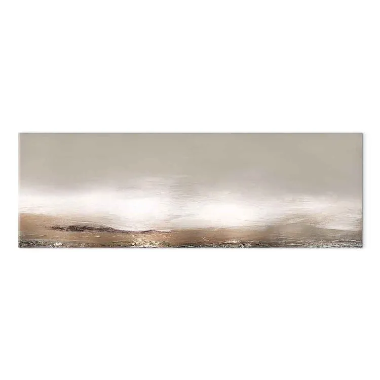 Beige Landscape (1-piece) - abstract coppery sunset