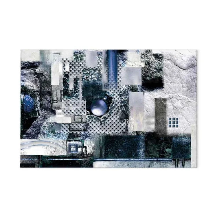Blue Installation (1-piece) wide - modern abstraction