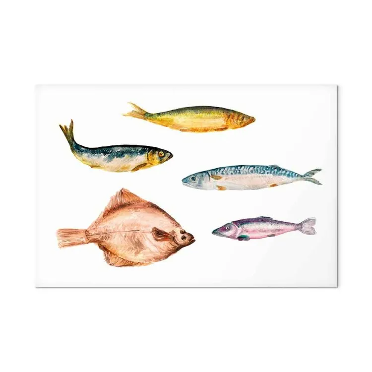Marine Fish (1-piece) - watercolor composition with underwater fauna