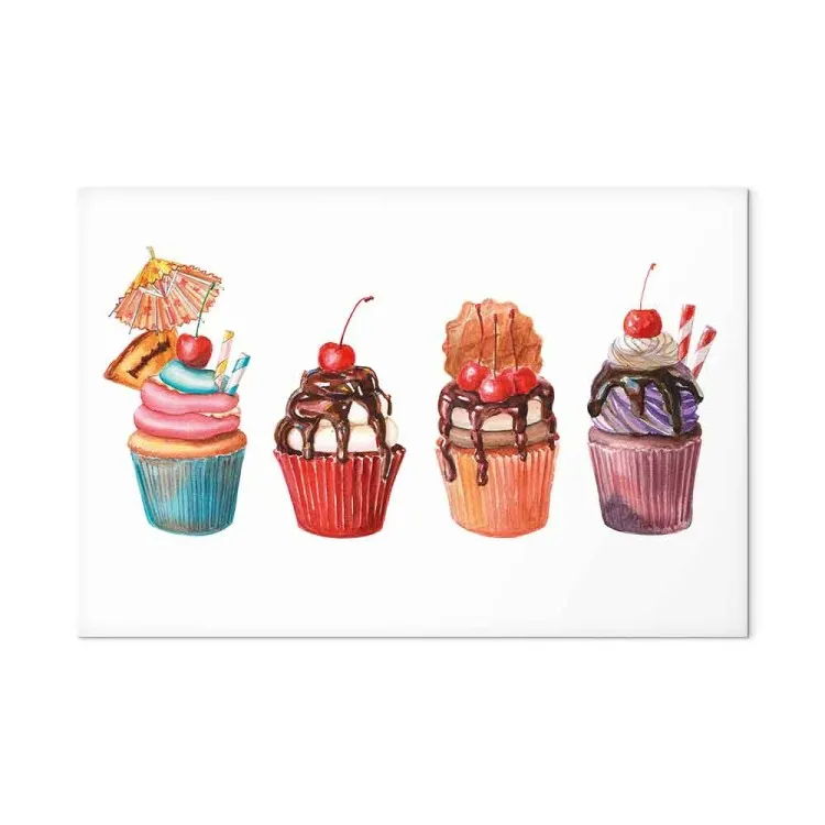 Sweets (1-piece) - still life painted with colorful watercolors