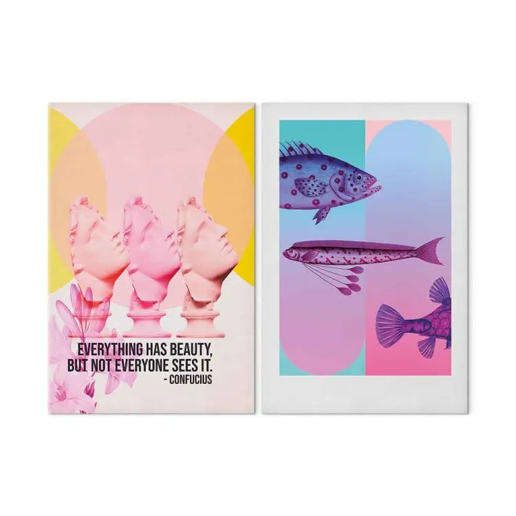 Fantasy Compositions - Surreal Fish and Sculptures with Inspiring Quotes