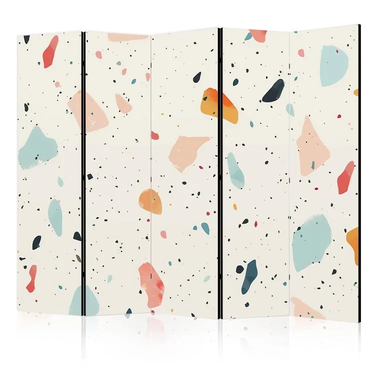 Retro Spots - Vintage Terrazzo on Light Background